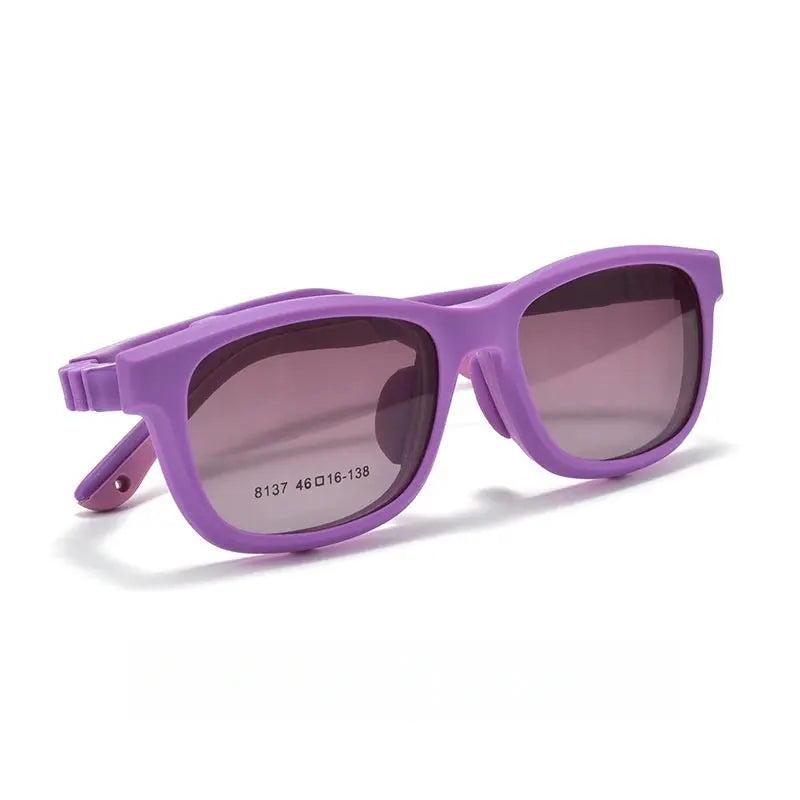 Unisex Square Full Rim TR90 Clip-On Prescription Glasses Y9137 — view 10 | Rx Spectacle