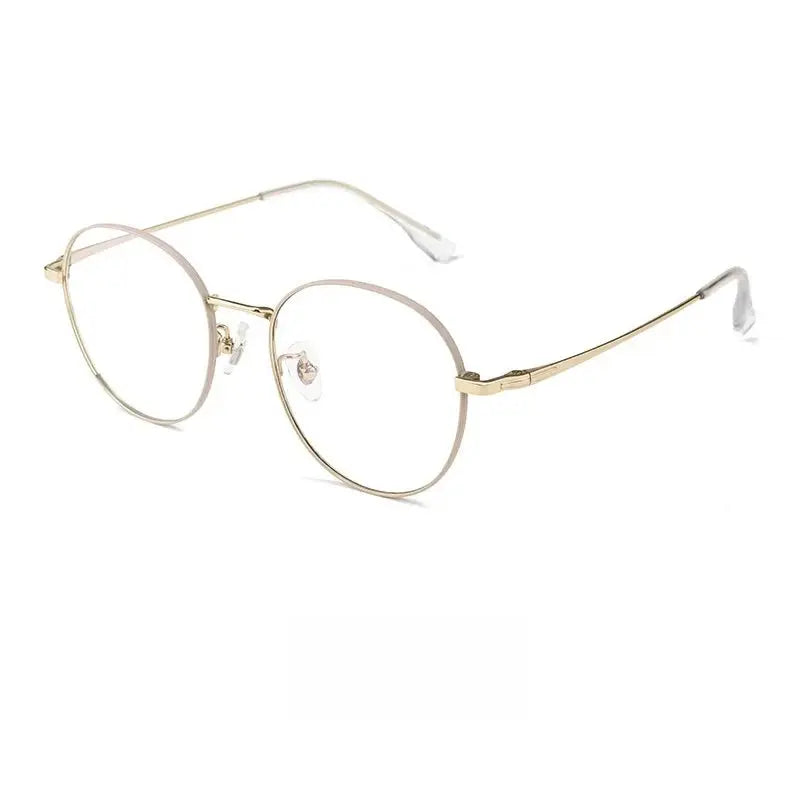 Women's Round Full Rim Titanium Prescription Glasses 88002 — view 7 | Rx Spectacle