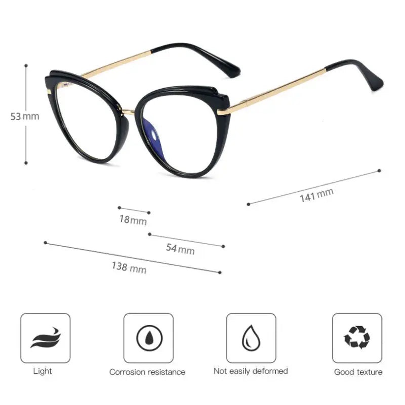 Women's Oval Full Rim TR90 Prescription Glasses 95284 — view 2 | Rx Spectacle
