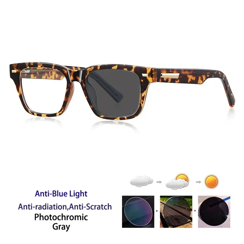Unisex Square Full Rim Acetate Reading Glasses 421035 — view 8 | Rx Spectacle