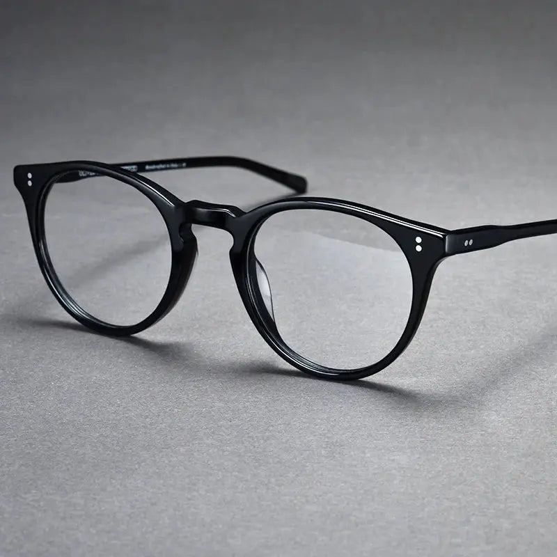 Women's Round Full Rim Acetate Prescription Glasses M5183 — view 4 | Rx Spectacle