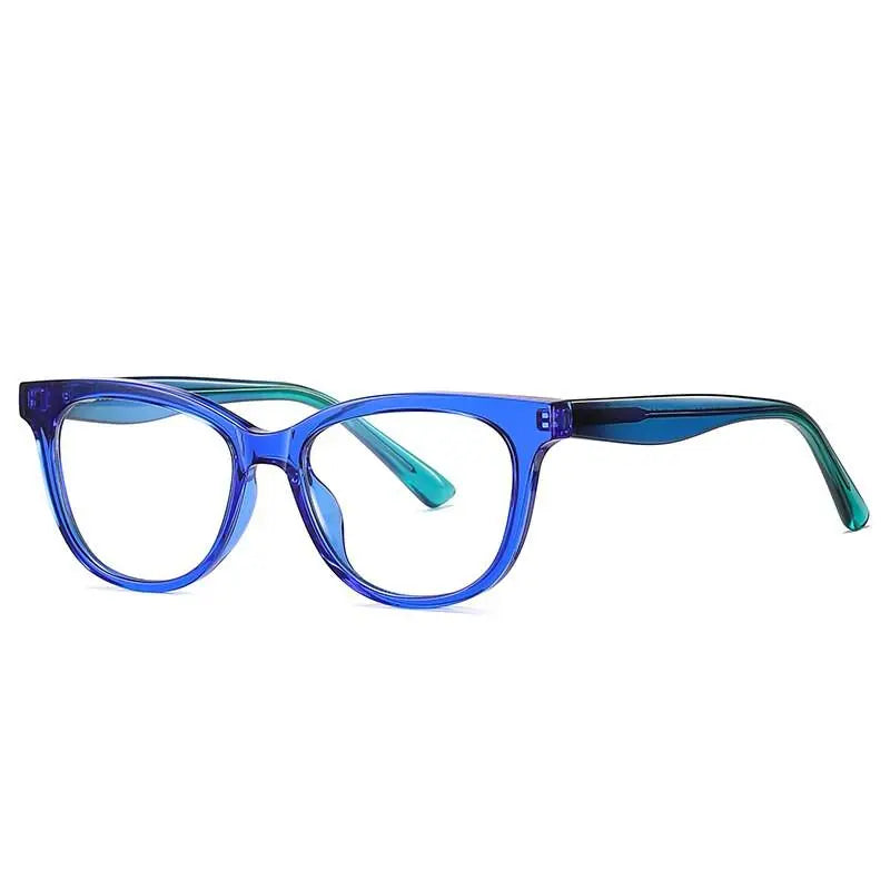 Women's Square Full Rim Titanium Prescription Glasses 20210 — view 4 | Rx Spectacle
