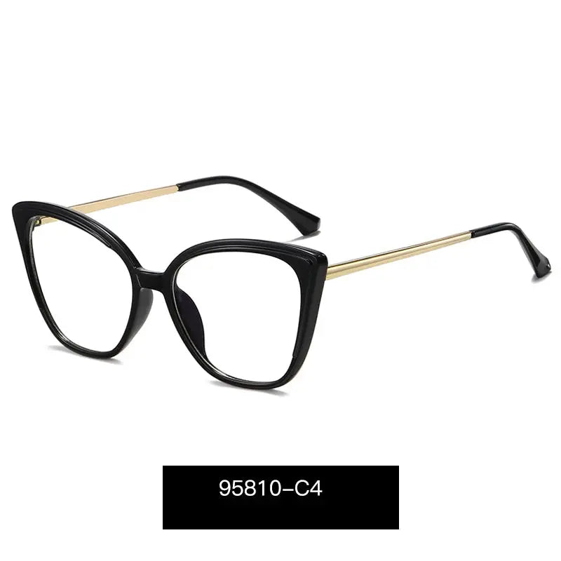 Women's Cat Eye Full Rim TR90 Prescription Glasses 95810 — view 7 | Rx Spectacle