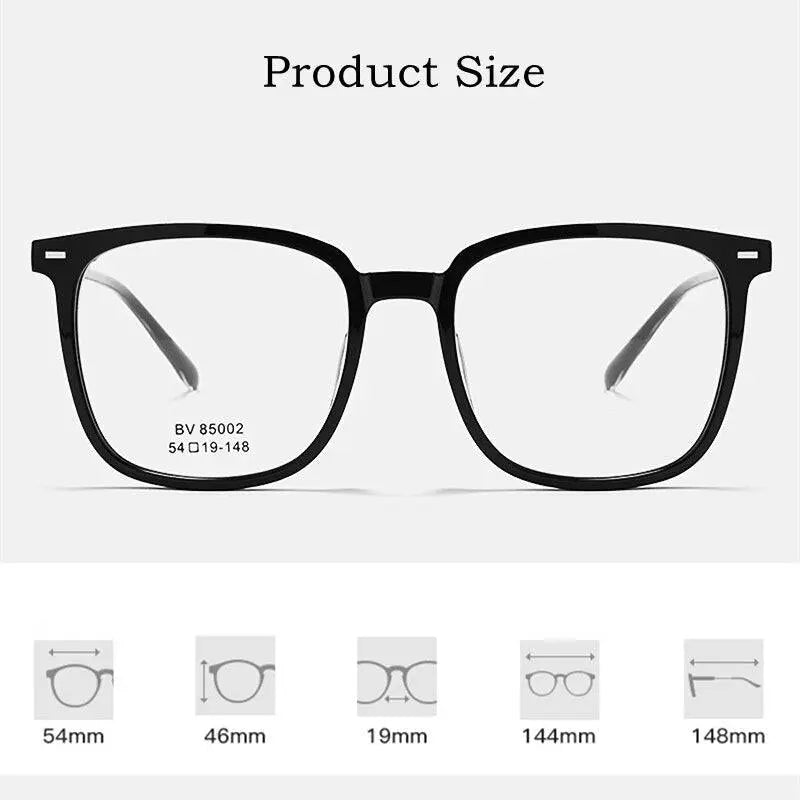 Unisex Square Full Rim Acetate Prescription Glasses BV85002B — view 6 | Rx Spectacle