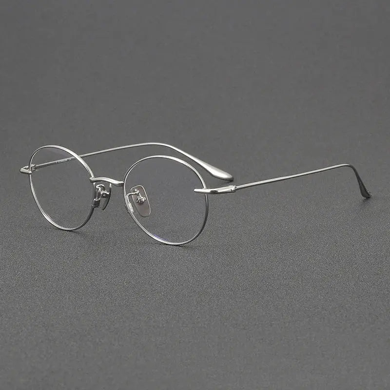 Women's Oval Full Rim Titanium Prescription Glasses 72158 — view 5 | Rx Spectacle