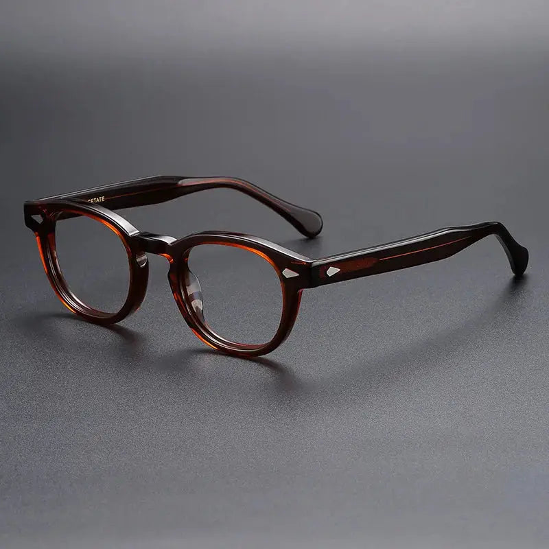 Unisex Oval Full Rim Acetate Prescription Glasses 56006 — view 6 | Rx Spectacle