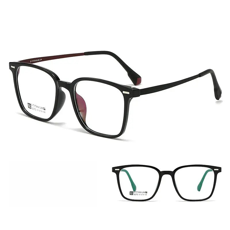 Unisex Square Full Rim TR90 Prescription Glasses 5070 — view 4 | Rx Spectacle