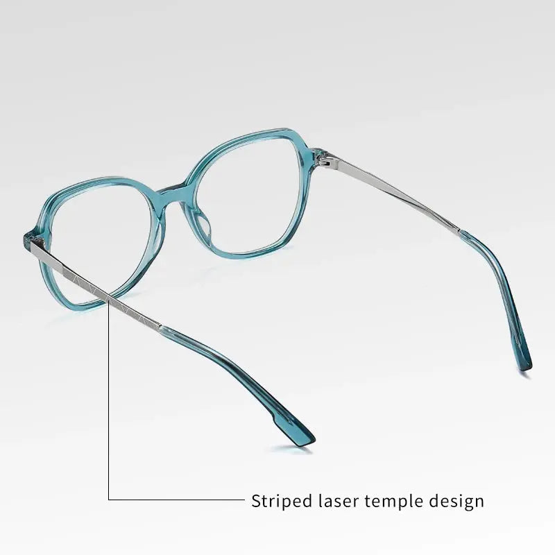 Women's Square Full Rim Acetate Prescription Glasses 9225 — view 5 | Rx Spectacle