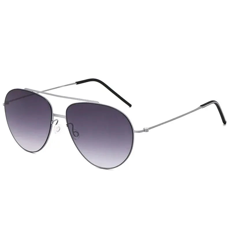 Men's Oval Full Rim Titanium Double Bridge Prescription Glasses 638806 — view 6 | Rx Spectacle
