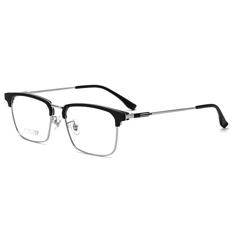 Men's Square Full Rim Titanium Prescription Glasses 2310yj — view 3 | Rx Spectacle