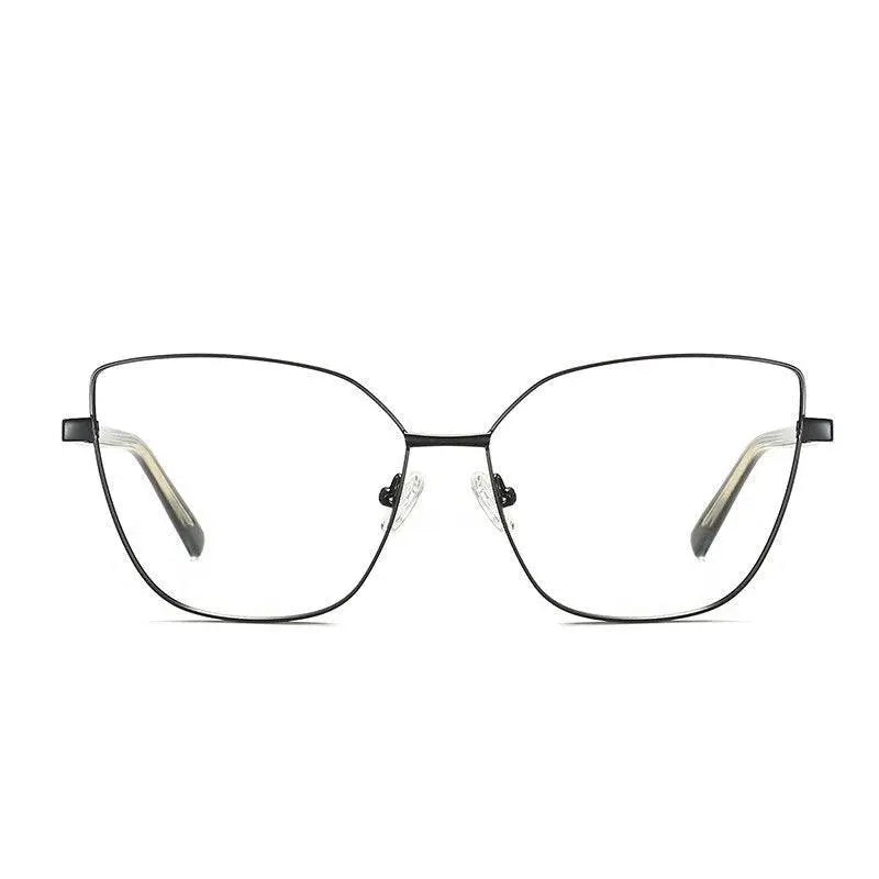 Women's Cat Eye Full Rim Titanium Prescription Glasses 3002 — view 11 | Rx Spectacle
