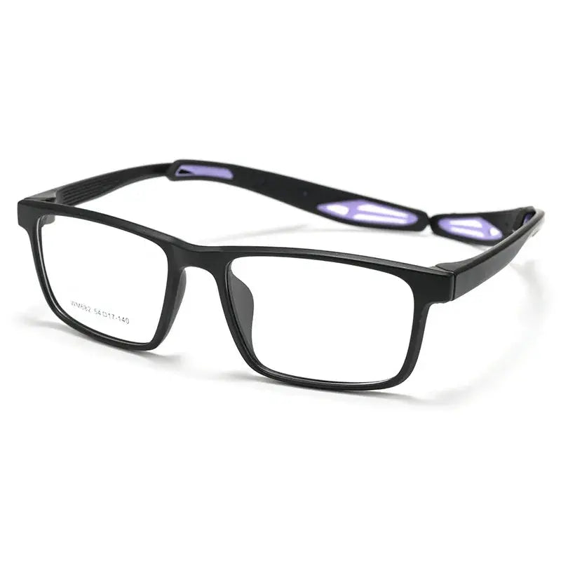 Unisex Square Full Rim TR90 Sports Glasses 662682 — view 7 | Rx Spectacle