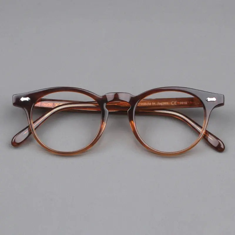 Unisex Oval Full Rim Acetate Prescription Glasses 396505 — view 6 | Rx Spectacle