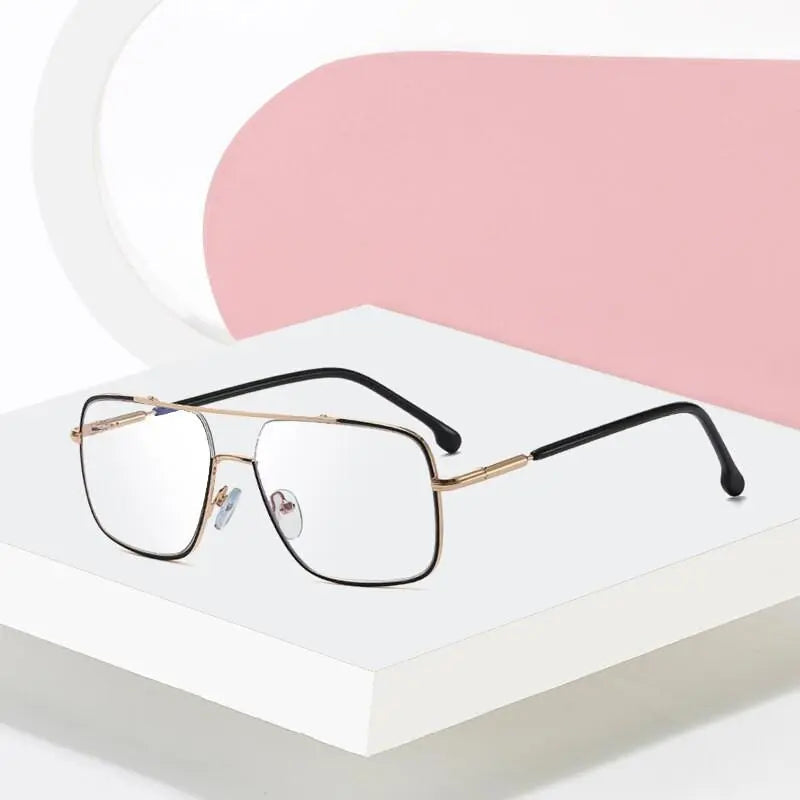 Women's Square Full Rim TR90 Double Bridge Prescription Glasses 95927 — view 11 | Rx Spectacle
