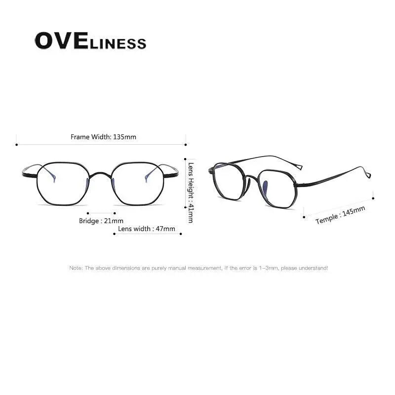 Unisex Oval Full Rim Titanium Prescription Glasses 9917 — view 8 | Rx Spectacle