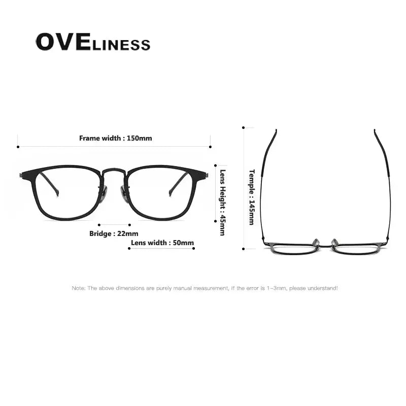 Unisex Round Full Rim Titanium Oversized Prescription Glasses 388009 — view 2 | Rx Spectacle