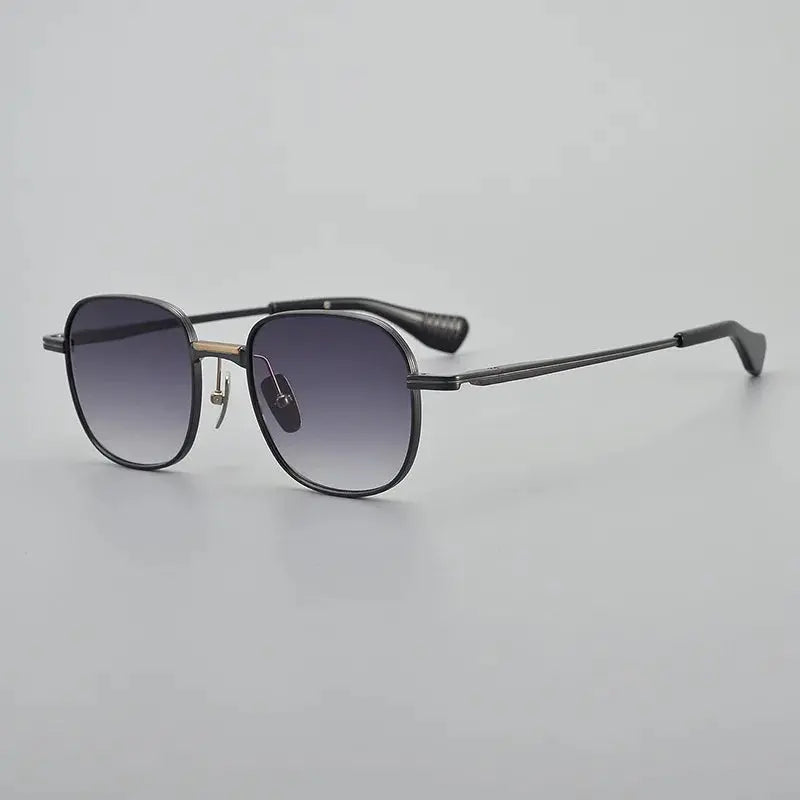 Unisex Square Full Rim Titanium Prescription Glasses 151dt — view 4 | Rx Spectacle