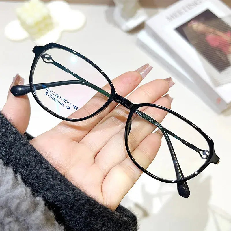 Women's Cat Eye Full Rim Alloy Prescription Glasses F123x — view 5 | Rx Spectacle