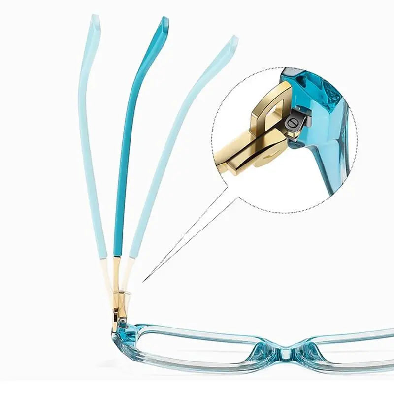 Women's Square Full Rim Acetate Prescription Glasses 2099 — view 9 | Rx Spectacle