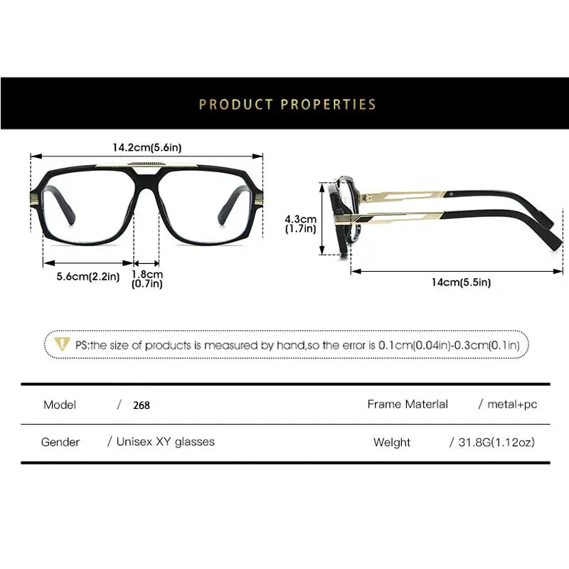Unisex Square Full Rim TR90 Double Bridge Reading Glasses 242268 — view 2 | Rx Spectacle
