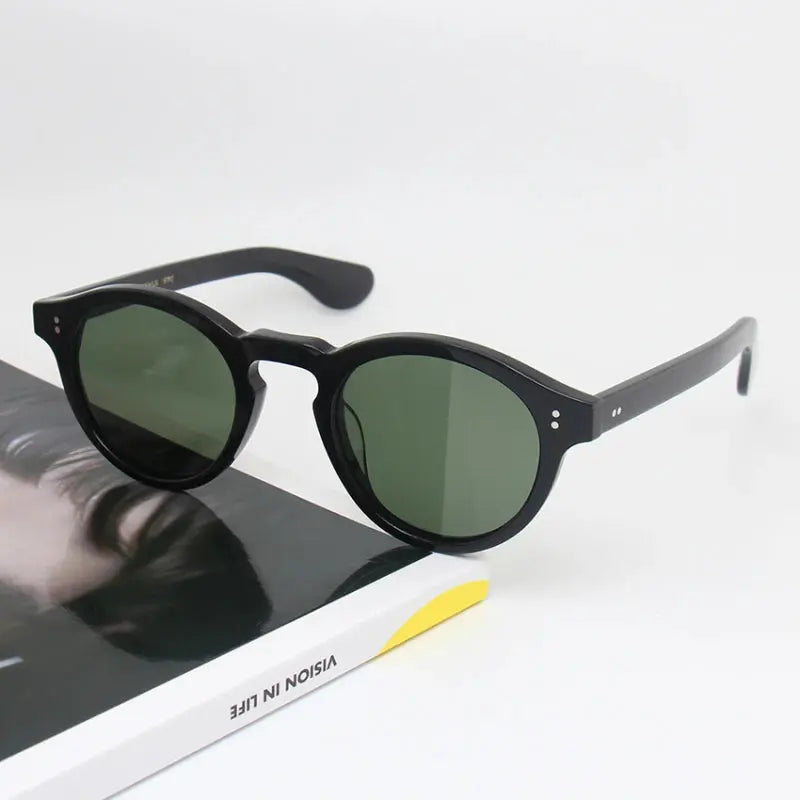 Unisex Round Full Rim Acetate Prescription Glasses 26145 — view 5 | Rx Spectacle