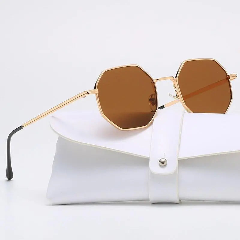 Unisex Polygon Full Rim Alloy Prescription Glasses Db59 — view 12 | Rx Spectacle