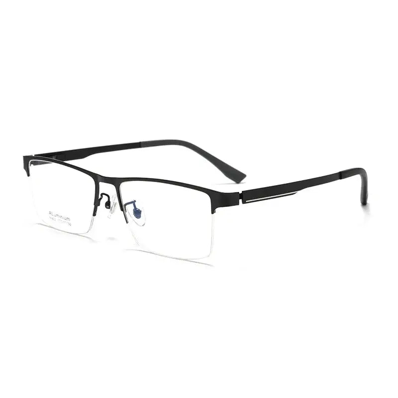 Men's Square Semi-Rimless Prescription Glasses 366802 — view 5 | Rx Spectacle