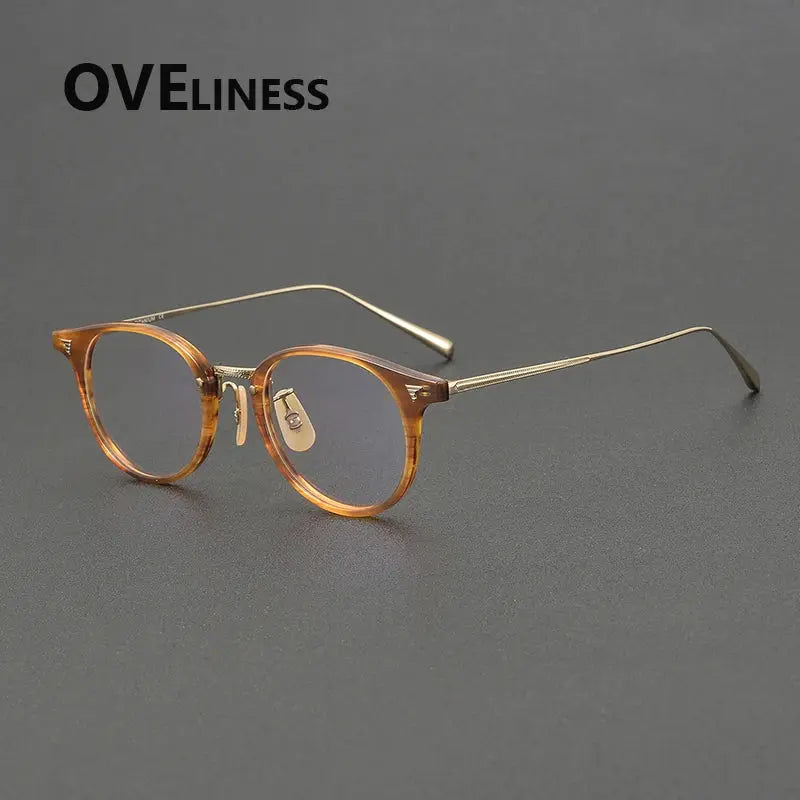 Women's Oval Full Rim Titanium Prescription Glasses 68510 — view 8 | Rx Spectacle