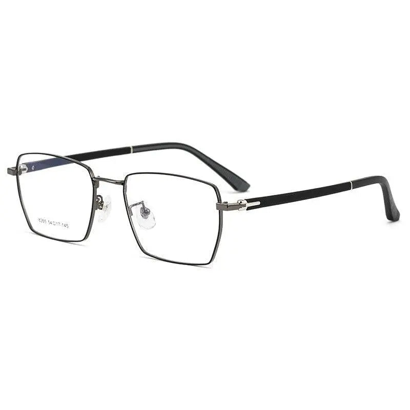 Men's Square Full Rim Alloy Prescription Glasses 8265 — view 3 | Rx Spectacle