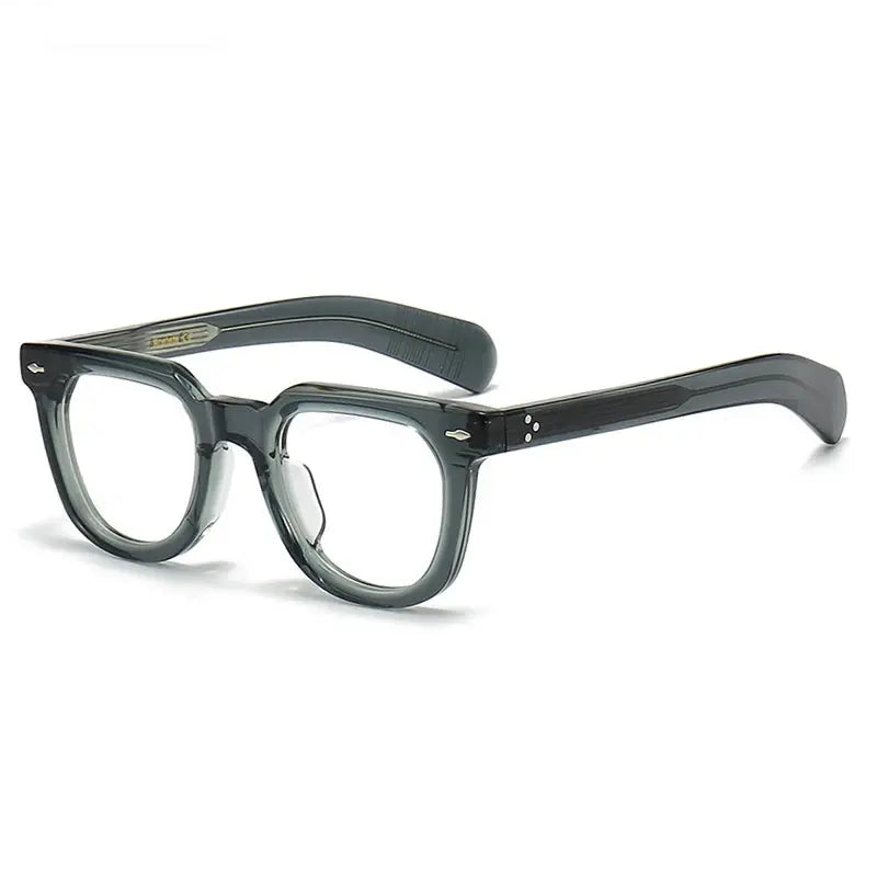 Unisex Square Full Rim Acetate Prescription Glasses 2447 — view 9 | Rx Spectacle