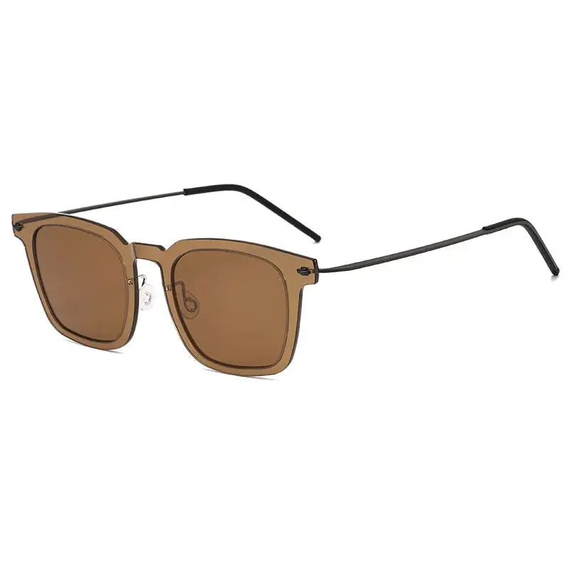 Unisex Square Full Rim Titanium Prescription Glasses 638346 — view 4 | Rx Spectacle