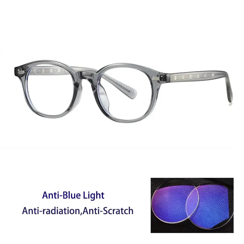 Unisex Round Full Rim TR90 Reading Glasses 28017 — view 12 | Rx Spectacle