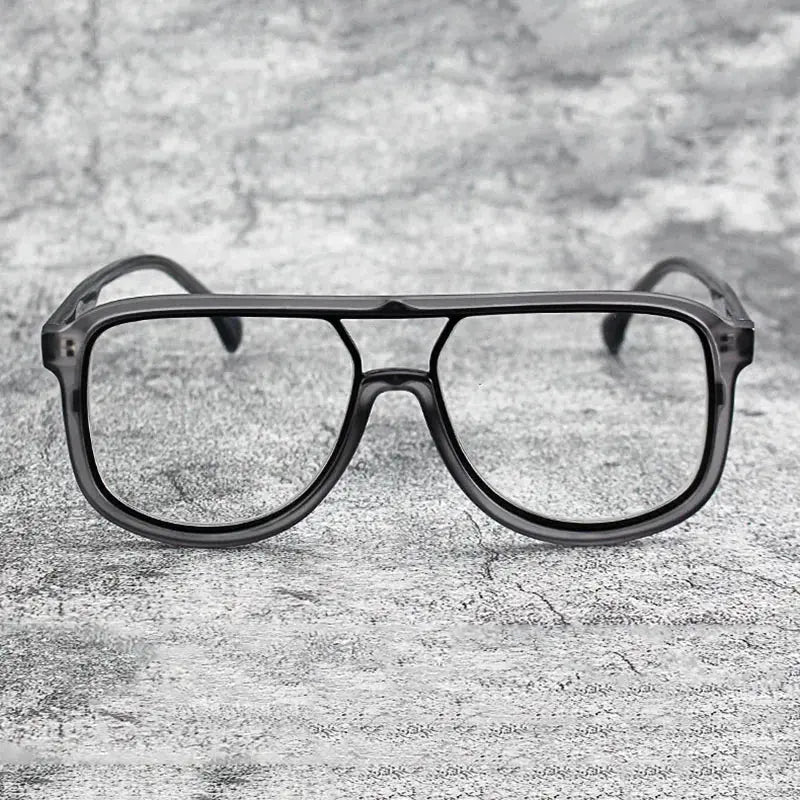 Unisex Square Full Rim Alloy Double Bridge Prescription Glasses 2230 — view 4 | Rx Spectacle