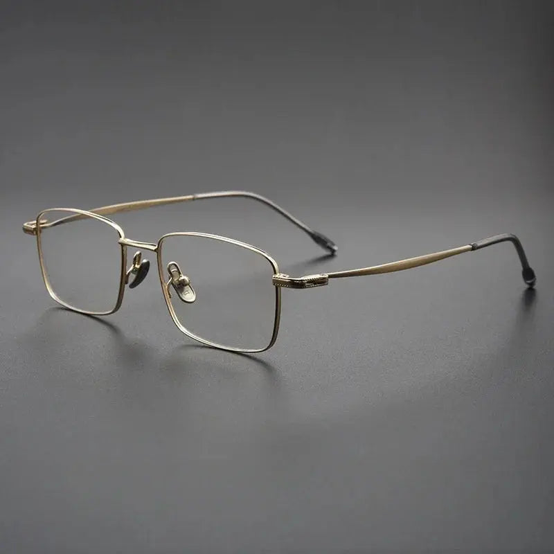 Women's Square Full Rim Titanium Prescription Glasses 78947 — view 3 | Rx Spectacle