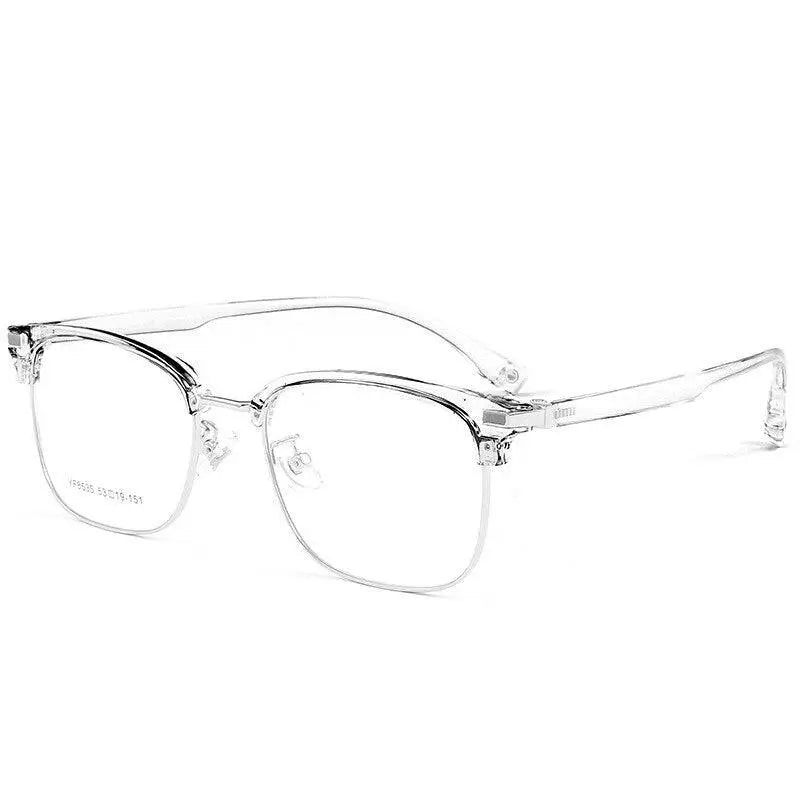 Men's Square Full Rim Acetate Prescription Glasses 8535YF — view 9 | Rx Spectacle