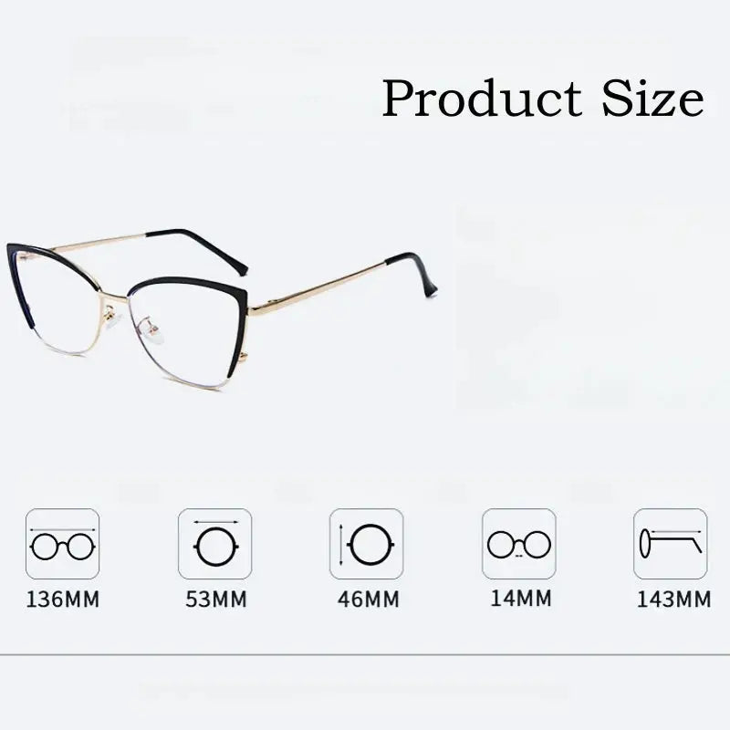 Women's Cat Eye Full Rim TR90 Prescription Glasses Y3020 — view 3 | Rx Spectacle