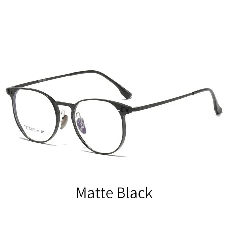 Women's Round Full Rim Titanium Prescription Glasses 20250 — view 5 | Rx Spectacle