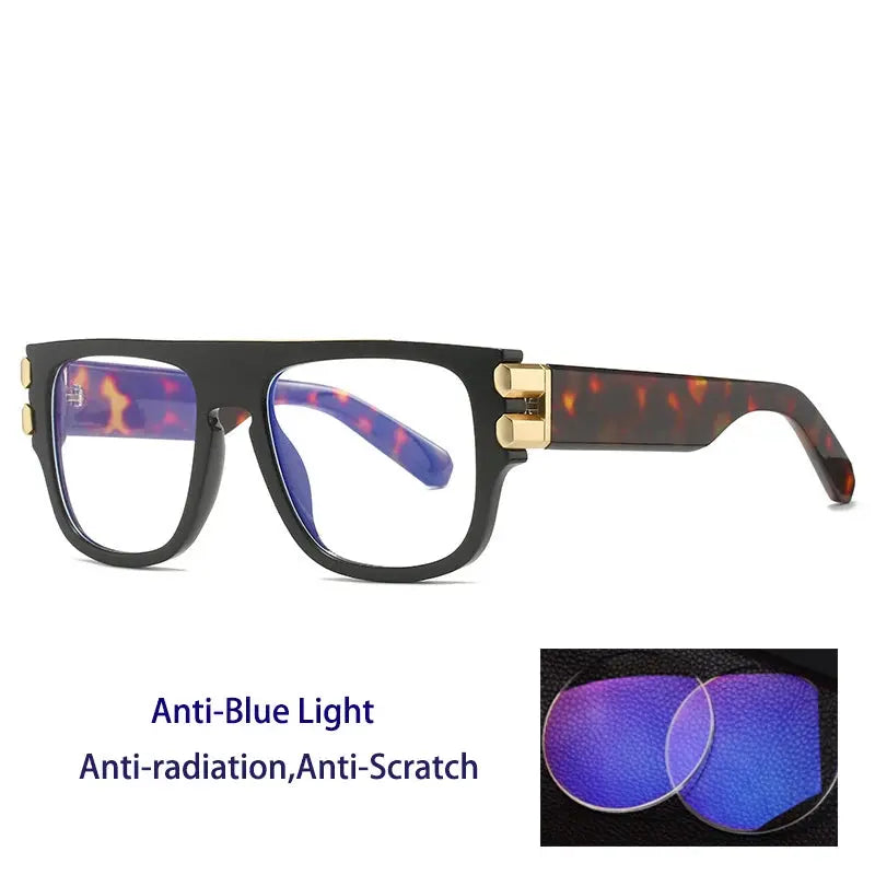 Unisex Browline Full Rim Oversized Prescription Glasses 234200 — view 6 | Rx Spectacle