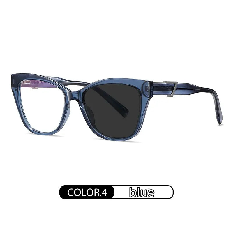 Unisex Cat Eye Full Rim Acetate Reading Glasses C909 — view 12 | Rx Spectacle
