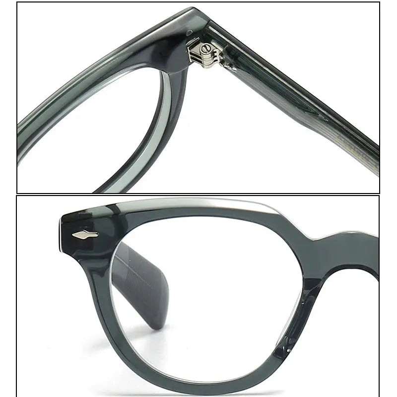 Unisex Irregular Full Rim Acetate Prescription Glasses 2241 — view 5 | Rx Spectacle
