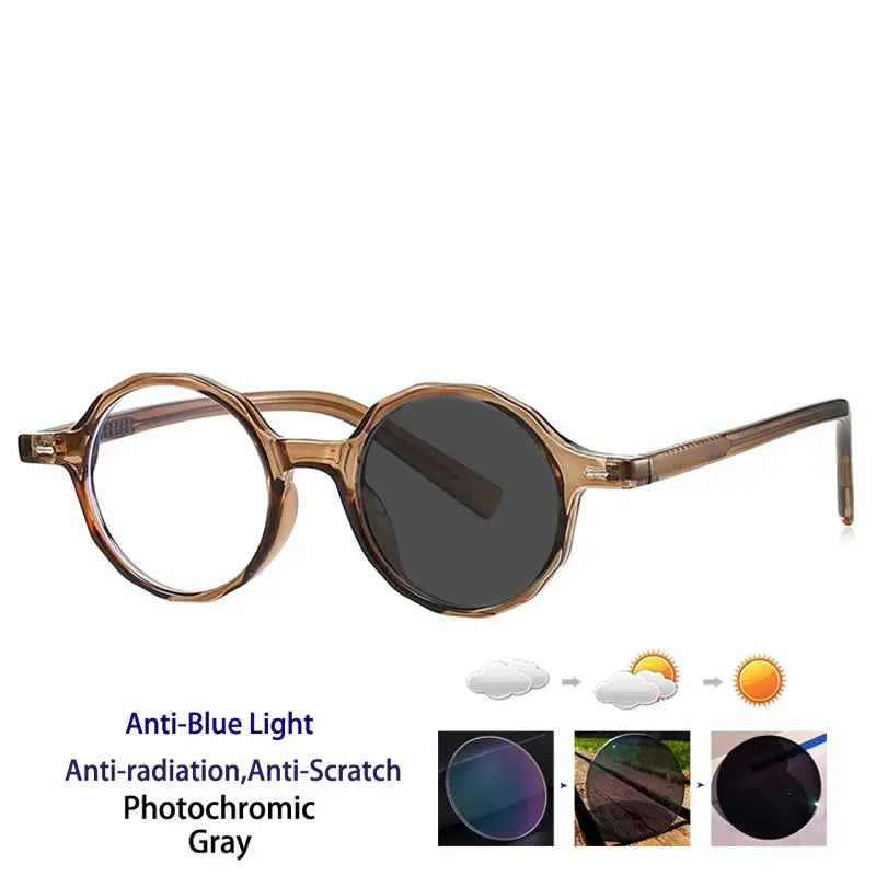Women's Round Full Rim TR90 Reading Glasses 28008 — view 4 | Rx Spectacle