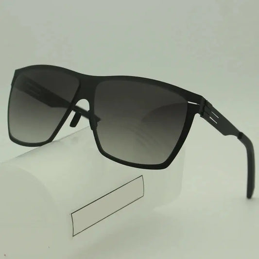 Men's Square Full Rim Stainless Steel Prescription Glasses 521461 — view 1 | Rx Spectacle