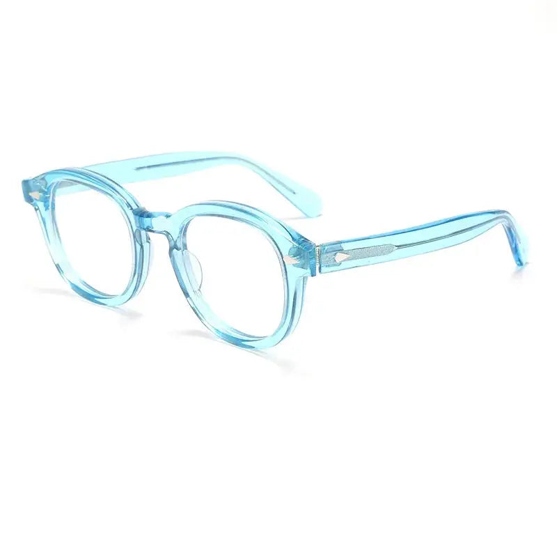 Unisex Oval Full Rim Acetate Prescription Glasses 80122 — view 6 | Rx Spectacle