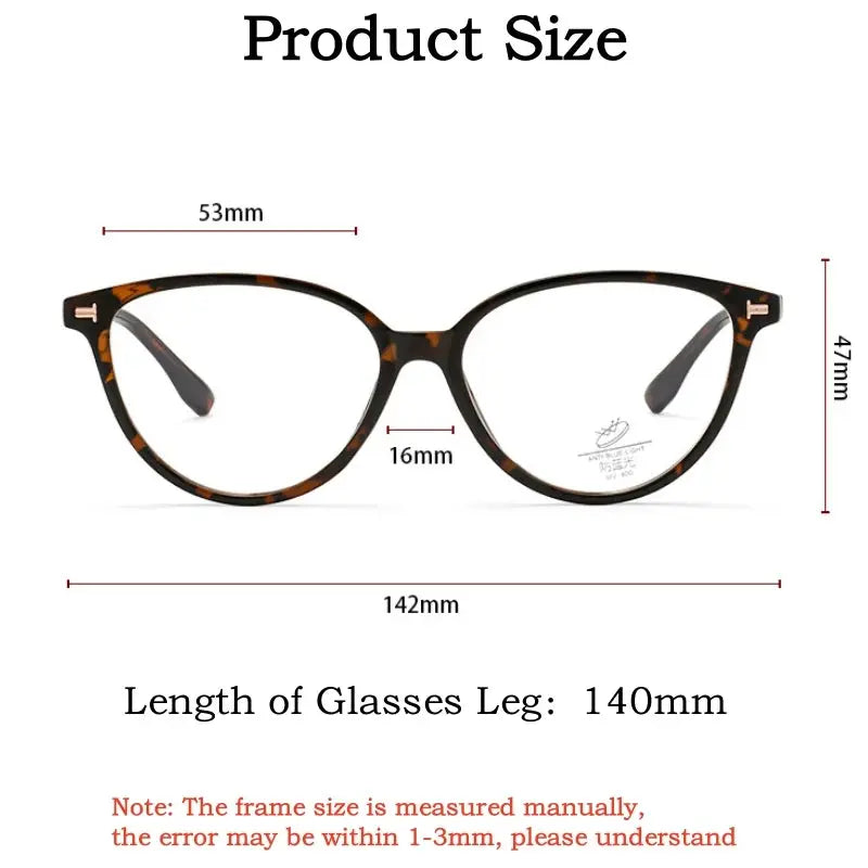 Women's Cat Eye Full Rim TR90 Prescription Glasses 323132 — view 2 | Rx Spectacle