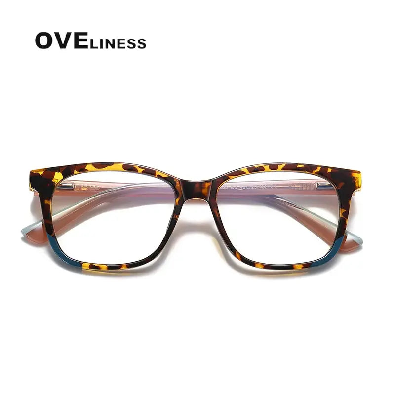 Unisex Square Full Rim Titanium Prescription Glasses 20206 — view 12 | Rx Spectacle