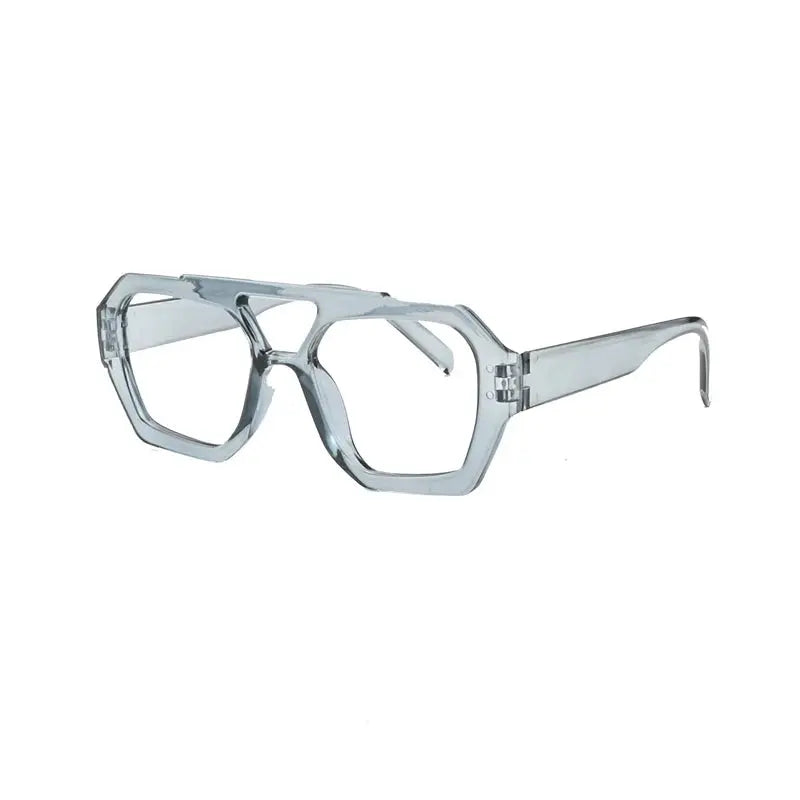 Unisex Polygon Full Rim TR90 Double Bridge Reading Glasses 220033 — view 3 | Rx Spectacle