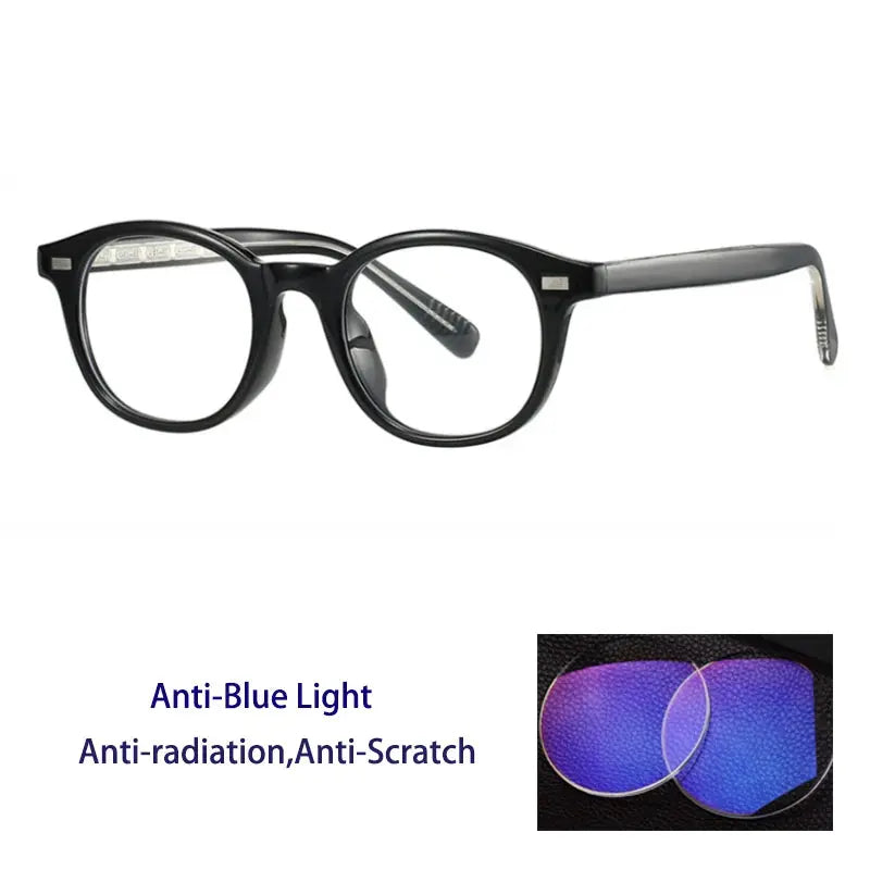 Unisex Round Full Rim TR90 Reading Glasses 28017 — view 8 | Rx Spectacle
