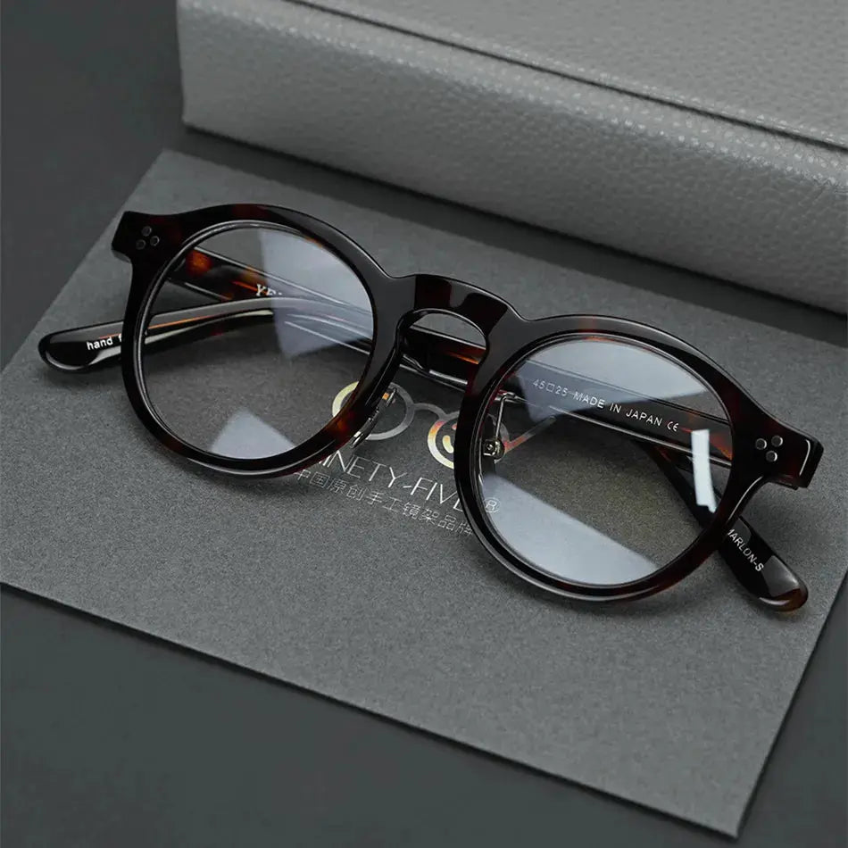 Unisex Round Full Rim Acetate Prescription Glasses 4526 — view 1 | Rx Spectacle