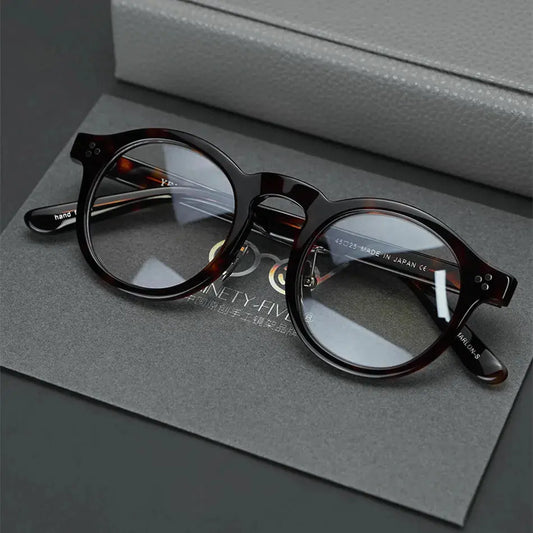 Unisex Round Full Rim Acetate Prescription Glasses 4526 — view 1 | Rx Spectacle