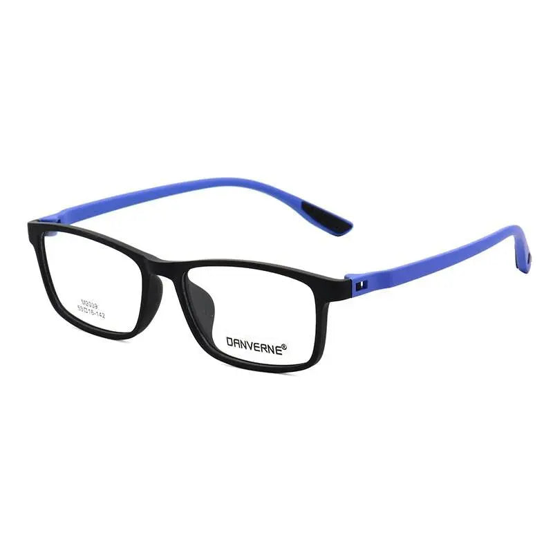 Unisex Square Full Rim Ultem Prescription Glasses M2039 — view 7 | Rx Spectacle
